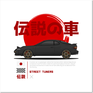 Tuner Black MK5 Celica Superior JDM Posters and Art